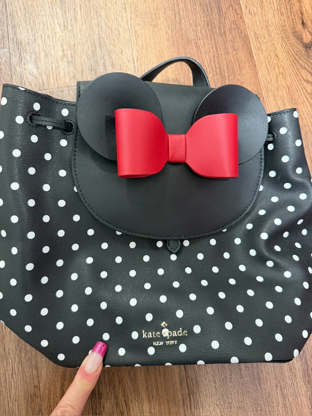 Kate Spade x Disney Minnie Mouse Polka Dot Backpack NWT